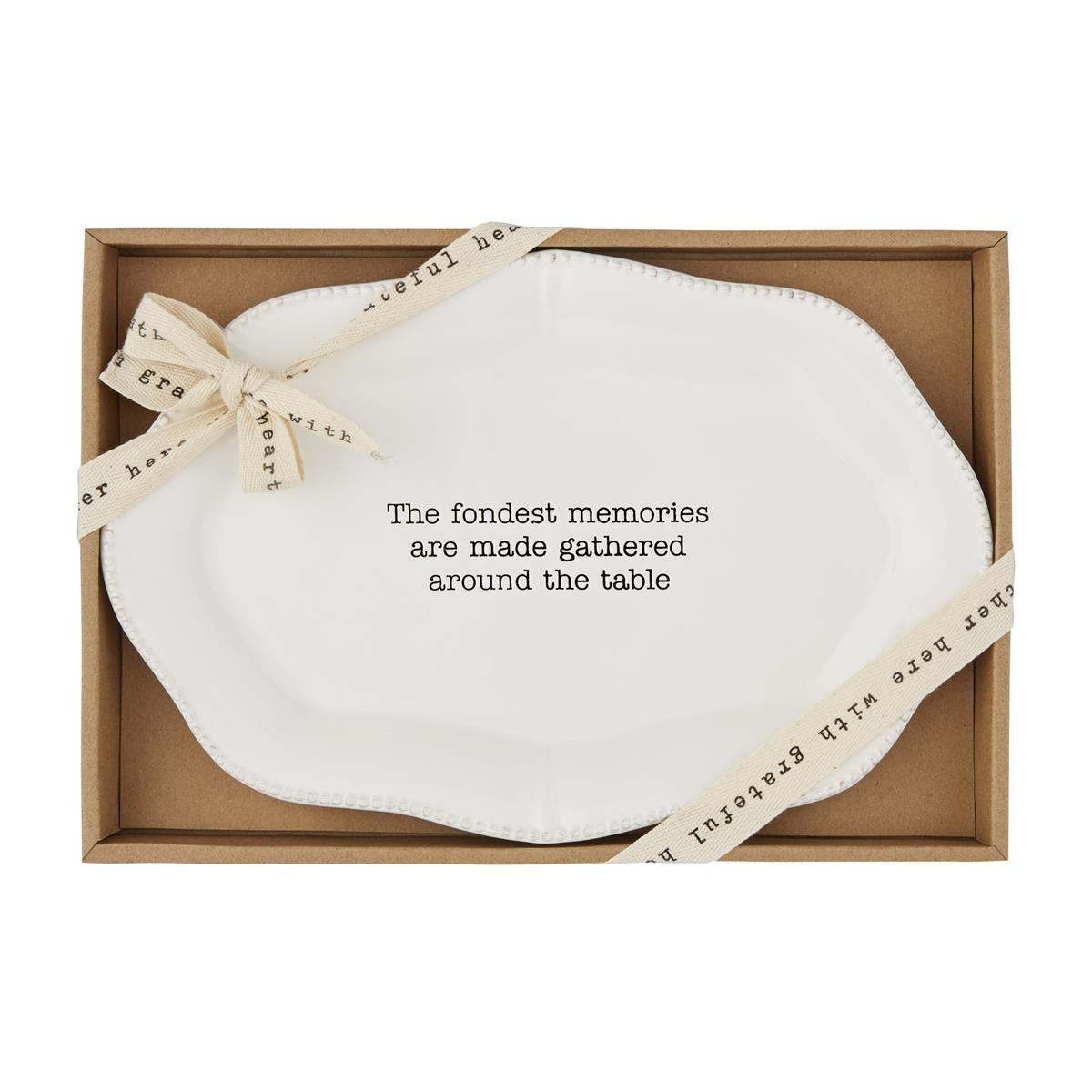 FONDEST MEMORIES PORCELAIN SERVING TRAY