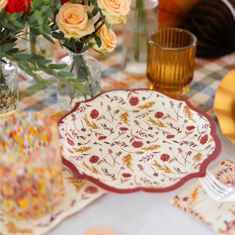 Amber Harvest Dessert Plates