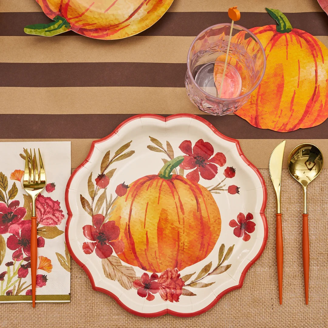 Autumn Pumpkin Foliage Dinner Plates