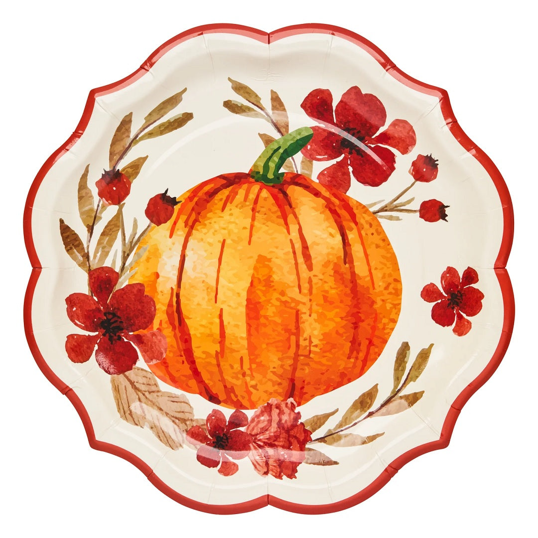 Autumn Pumpkin Foliage Dinner Plates