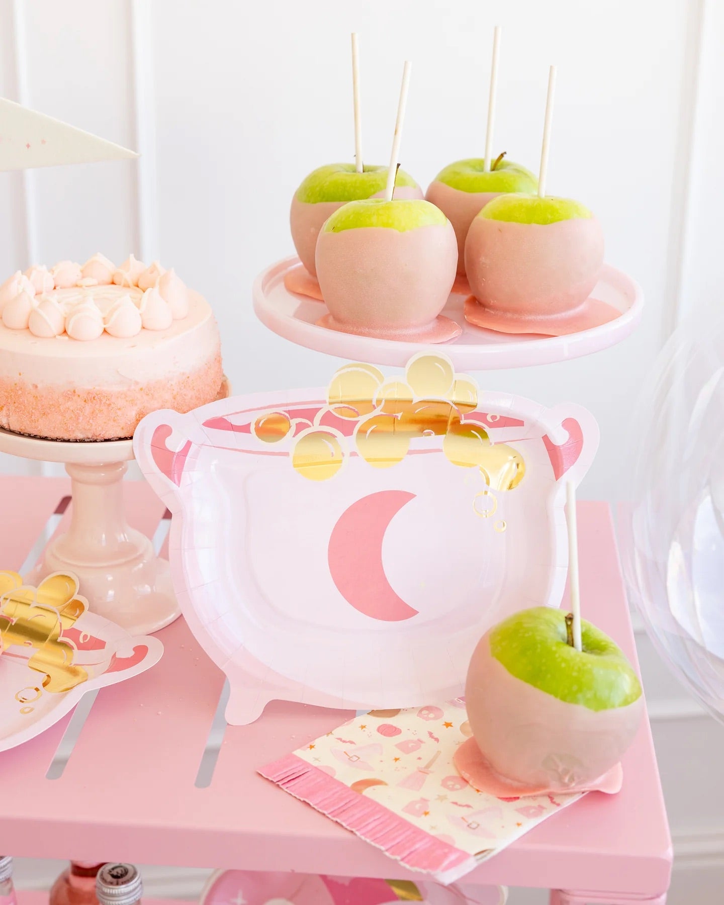 PINK CAULDORON DESSERT PLATES