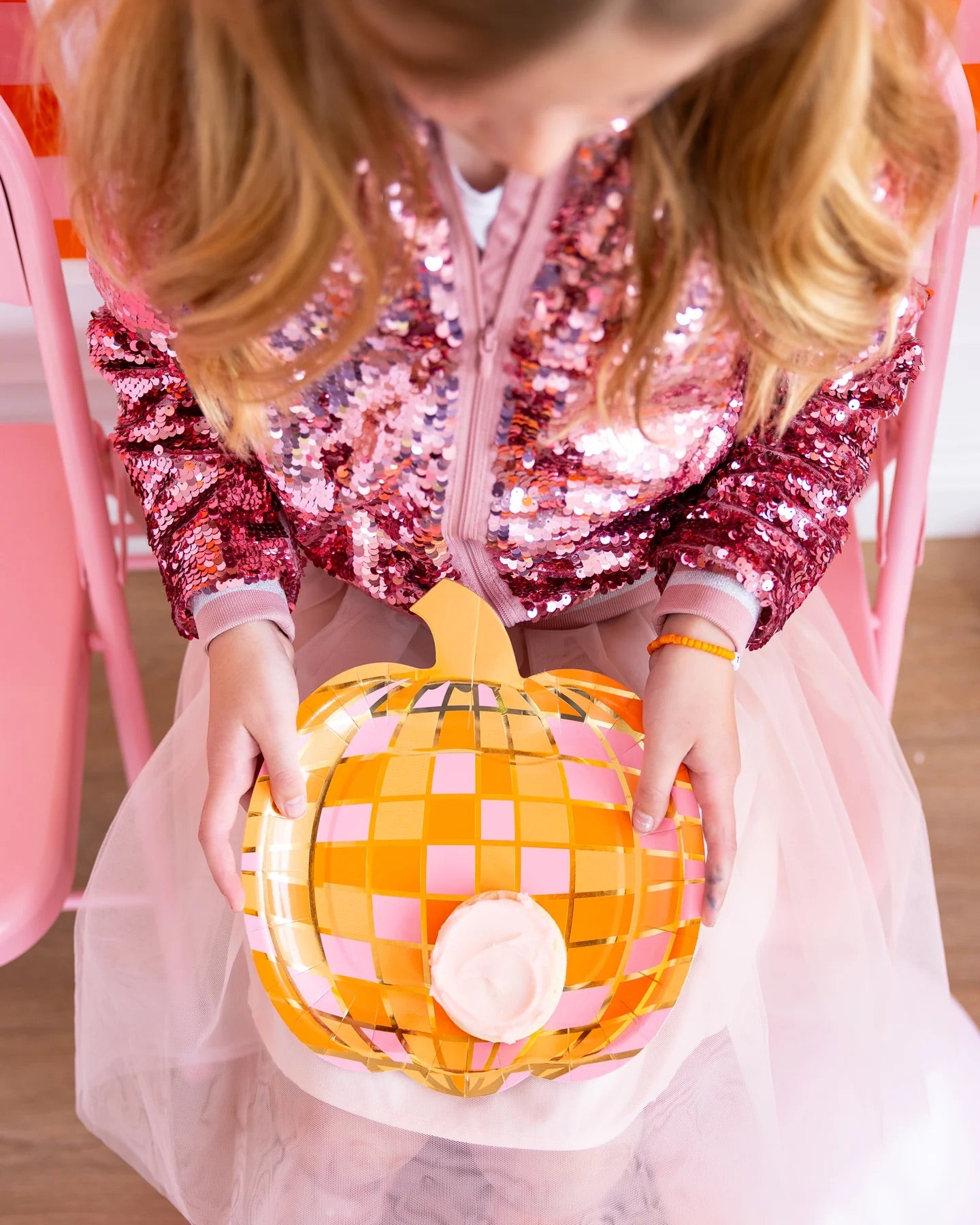 DISCO PUMPKIN DINNER PLATES