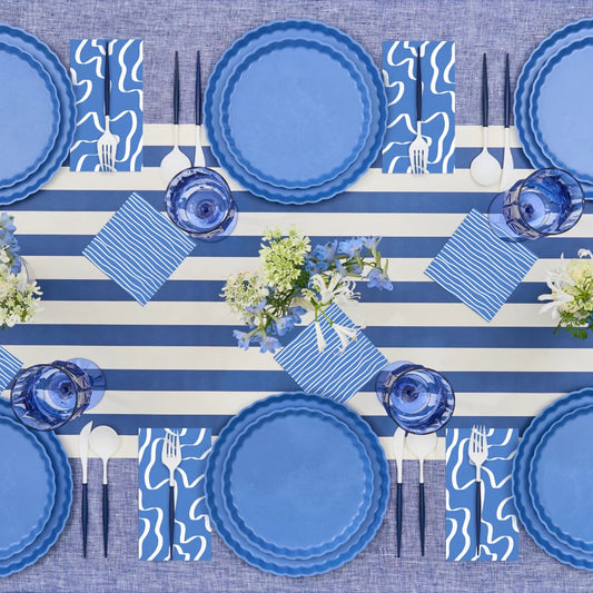 Eco French Blue Dinner Plates