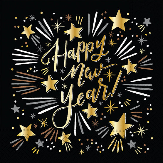 Sparkling New Year Cocktail Napkins