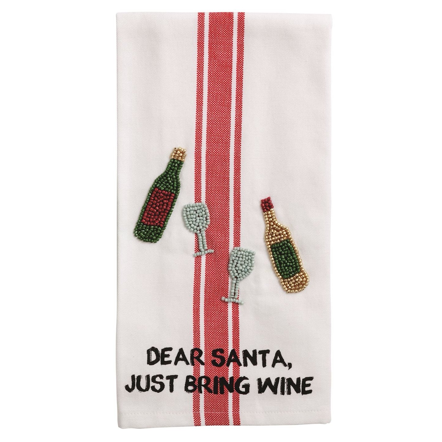 WINE XMAS TOWEL