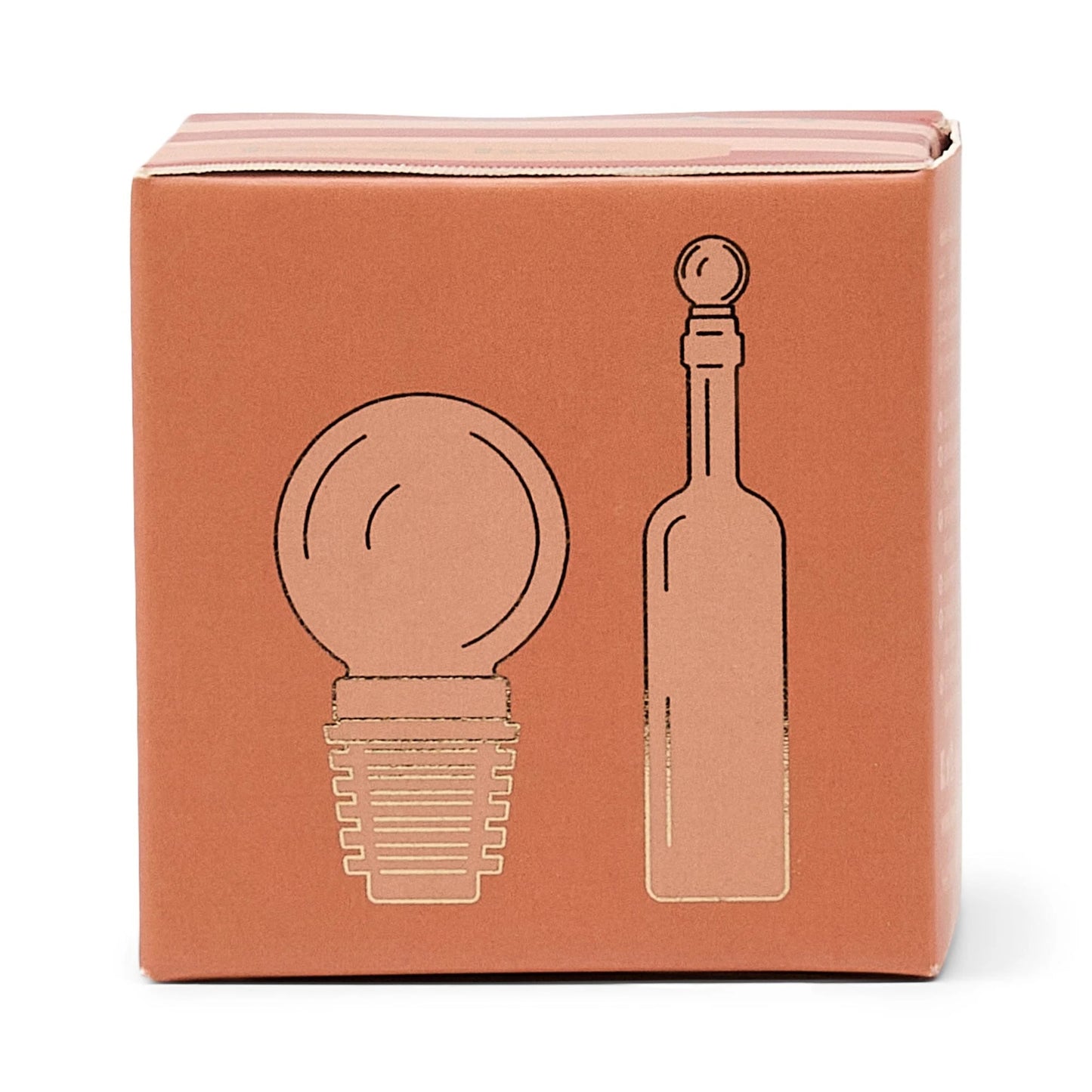 THE MOONY GLASS BOTTLE STOPPER AMBER