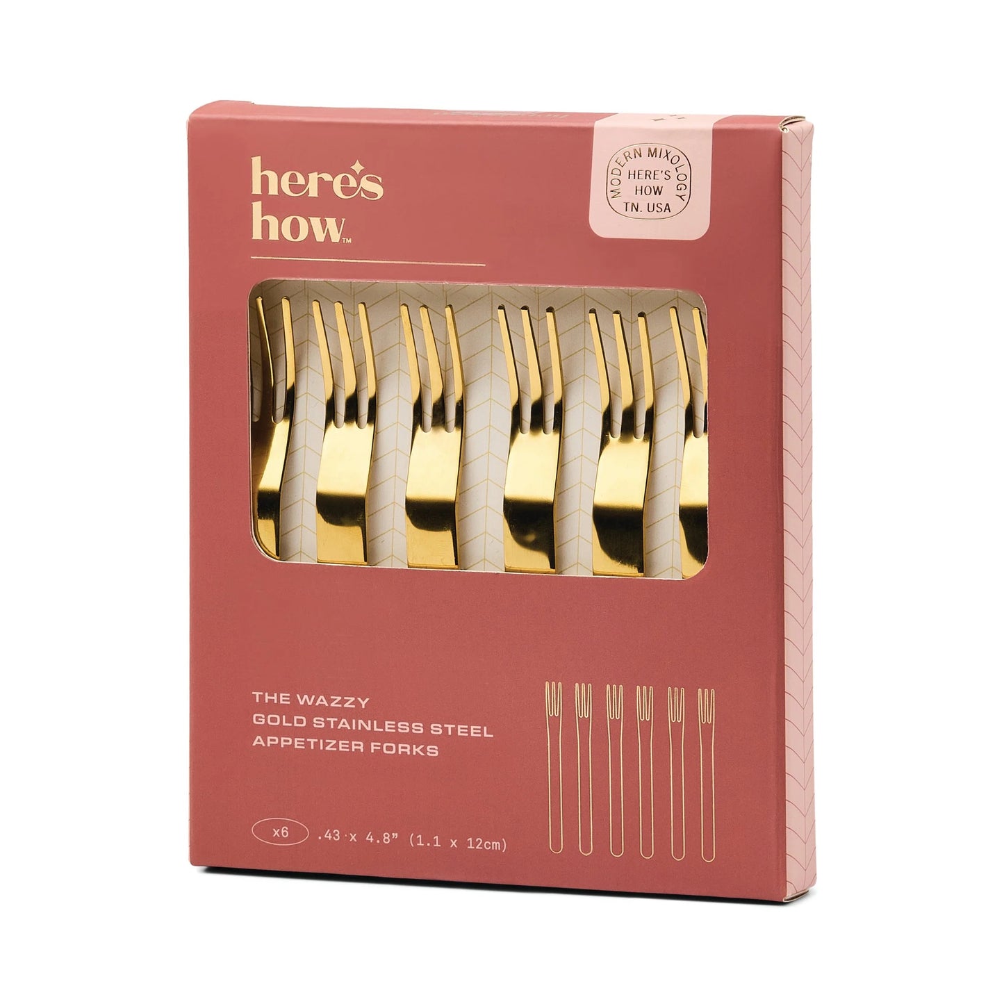 THE WAZZY APPETIZER FORKS