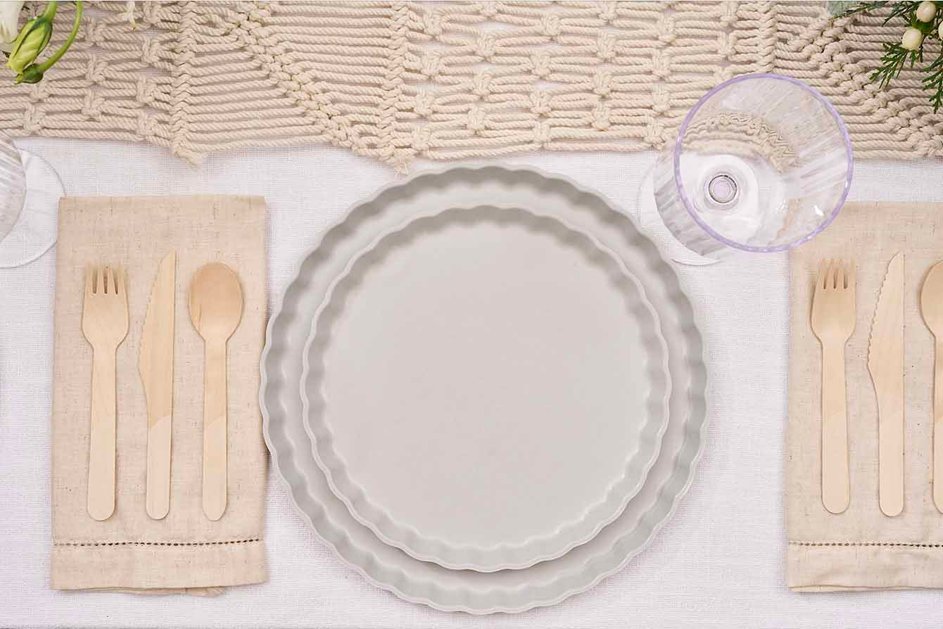 ECO CONCRETE DINNER PLATES