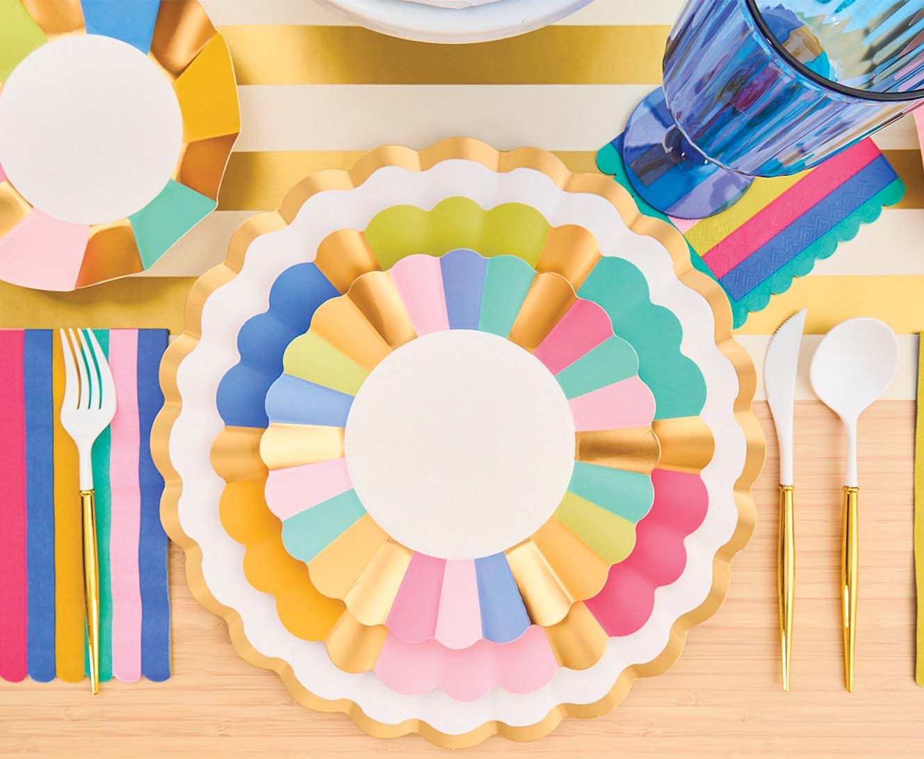 BELLA GOLD & WHITE CUTLERY