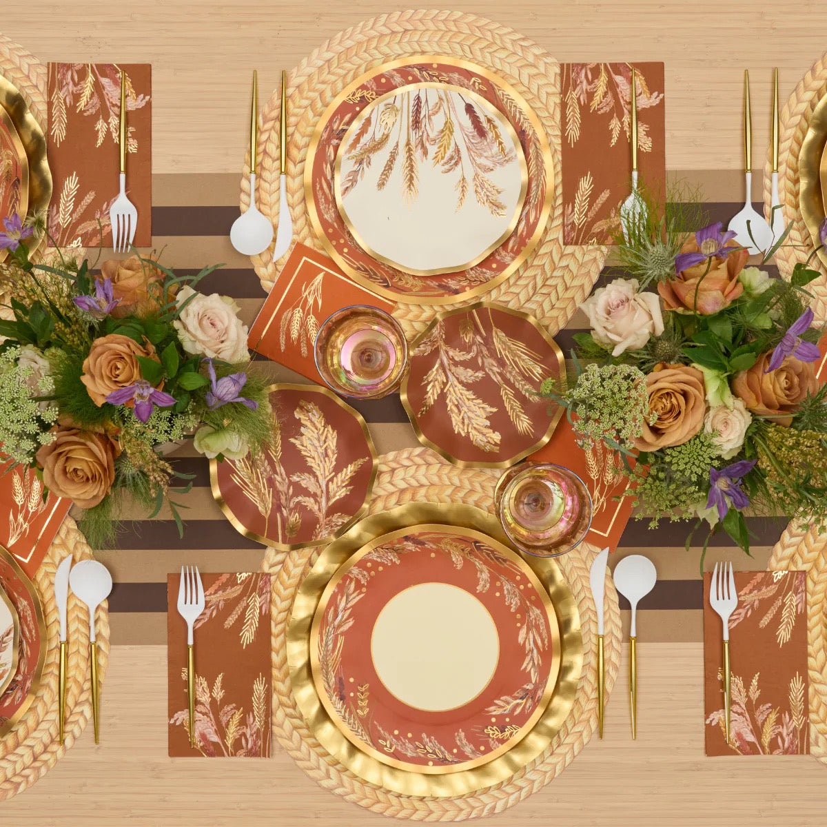 HARVEST WHEAT DESSERT PLATES