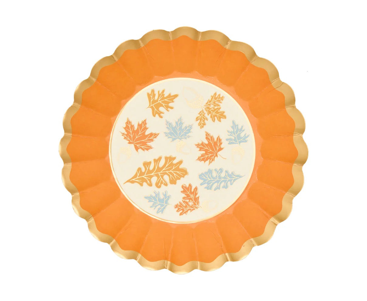 GILDED HARVEST DESSERT PLATES
