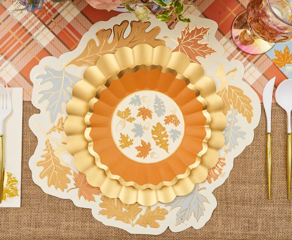 GILDED HARVEST DESSERT PLATES