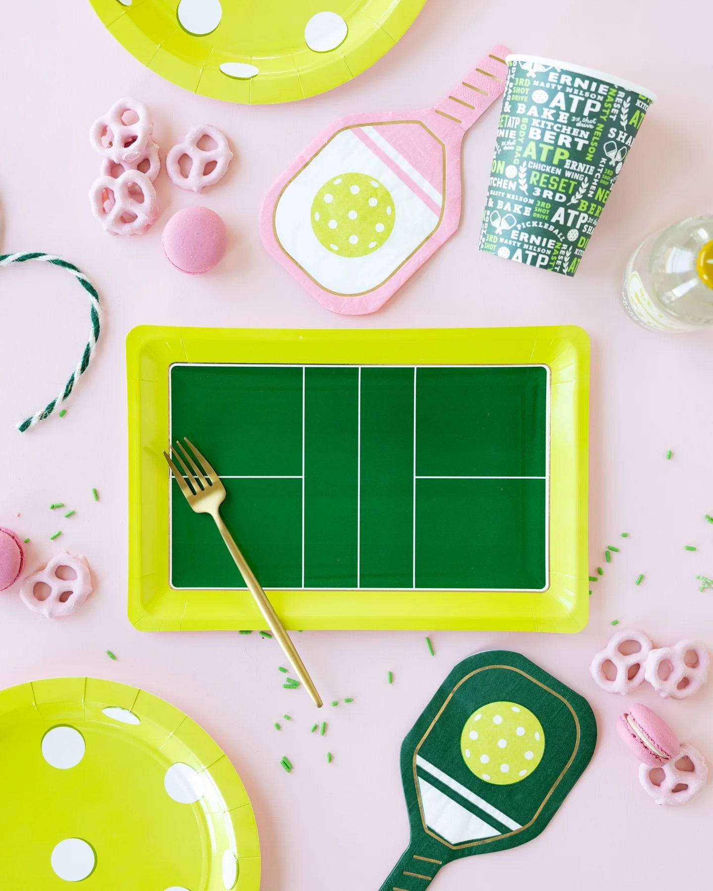 PICKLEBALL COURT DINNER PLATE