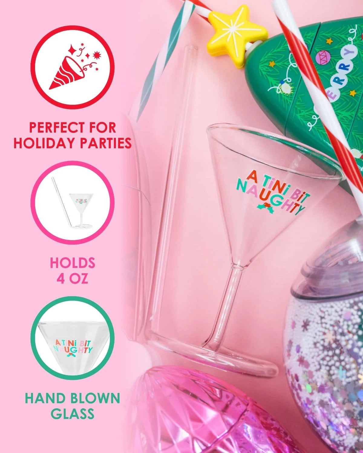 TINI BIT NAUGHTY MARTINI GLASS SIPPER