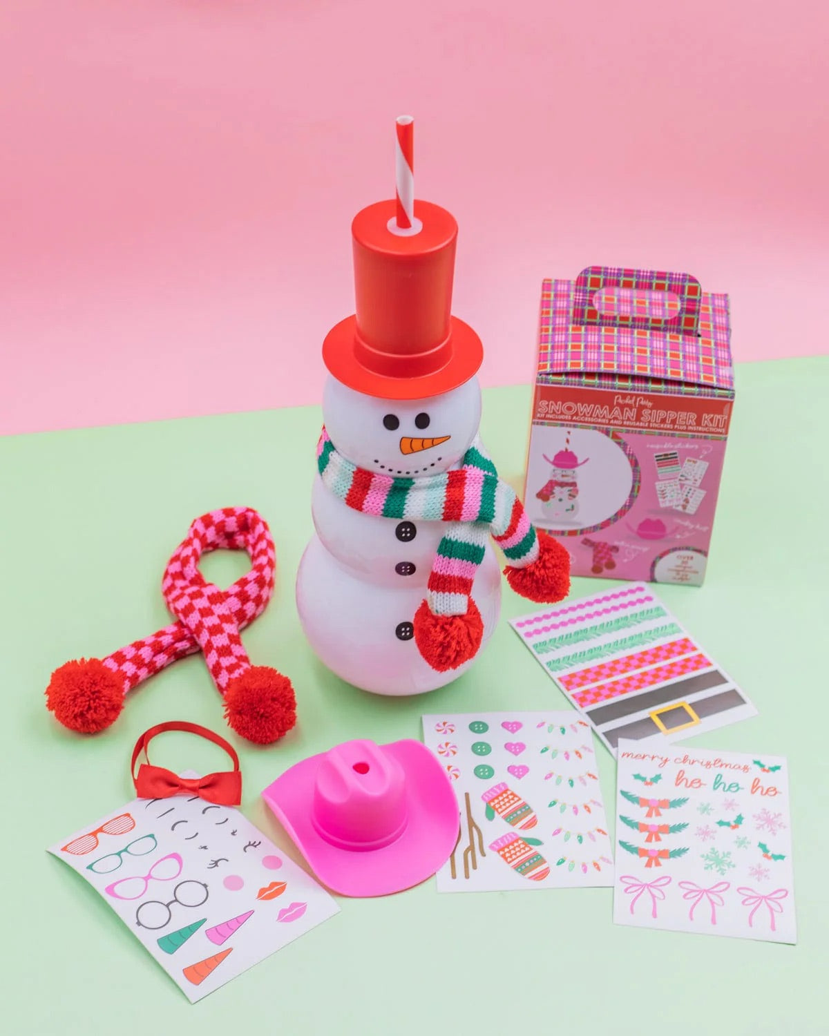 SNOWMAN SIPPER & ACCESSORY BUNDLE
