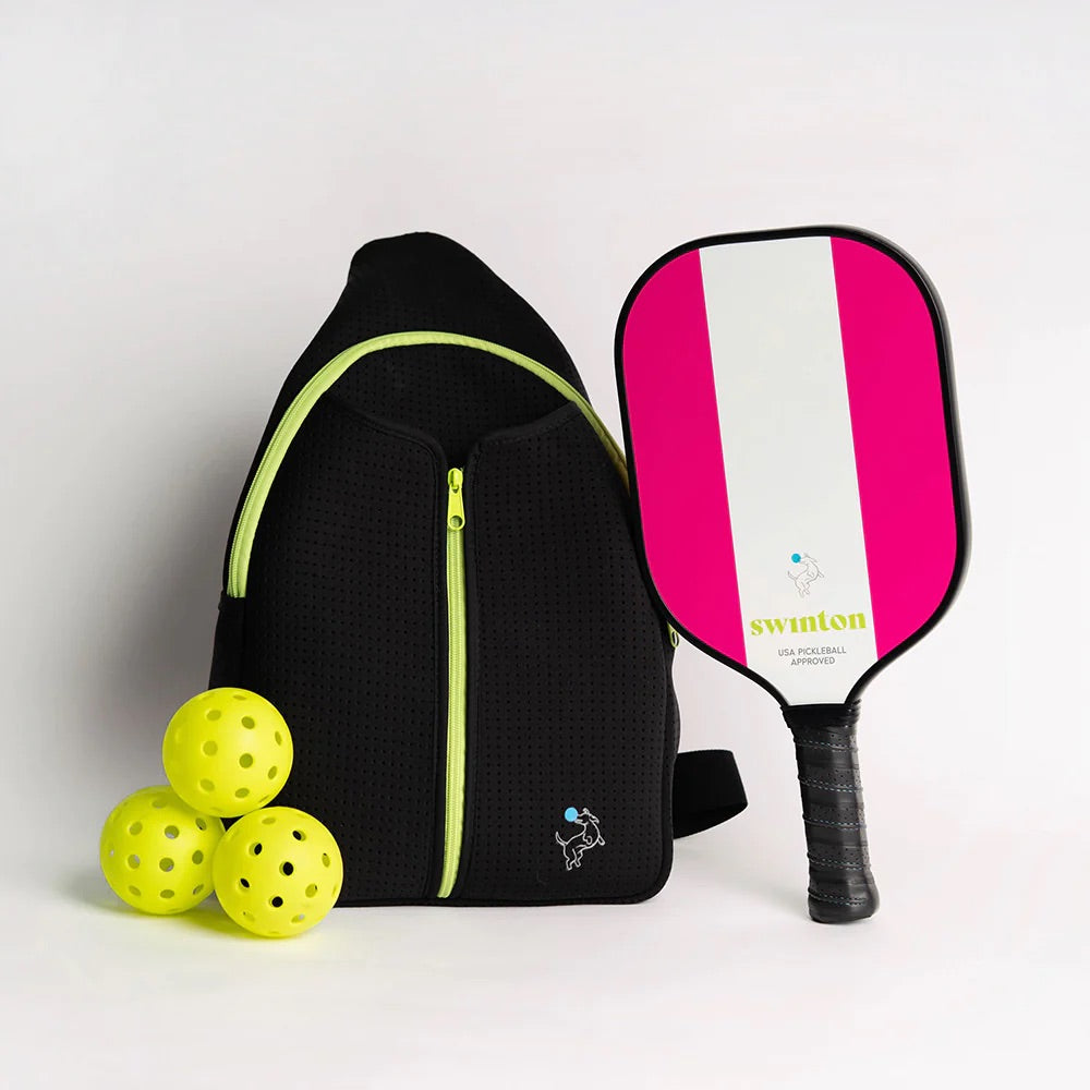 PINK STRIPED HERO PICKLEBALL PADDLE