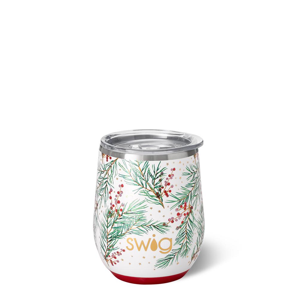 WINTERBERRY STEMLESS WINE TUMBLER 12 OZ