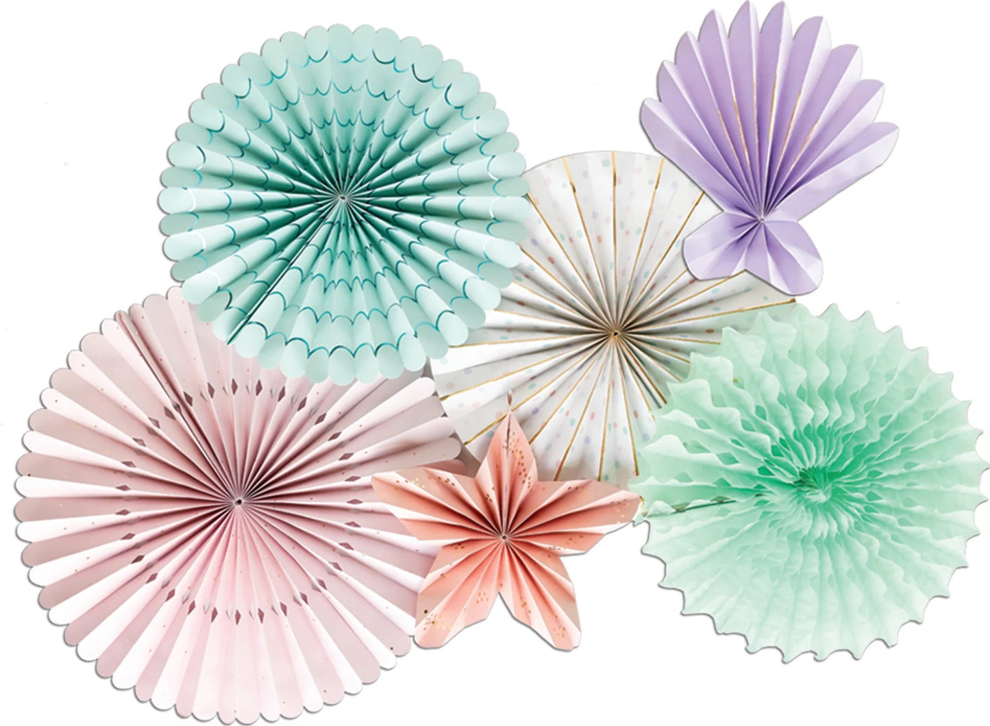 UNDER THE SEA PARTY FANS SET