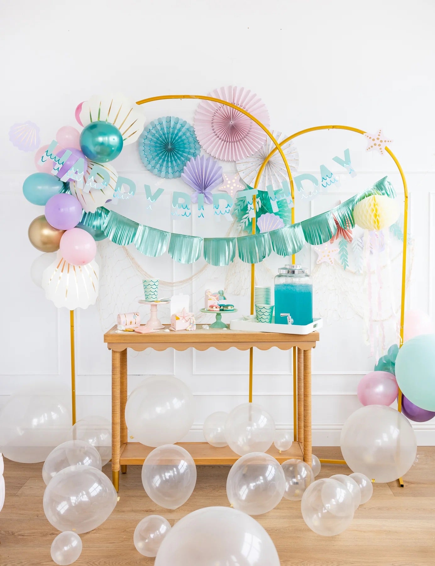 UNDER THE SEA HAPPY BIRTHDAY BANNER