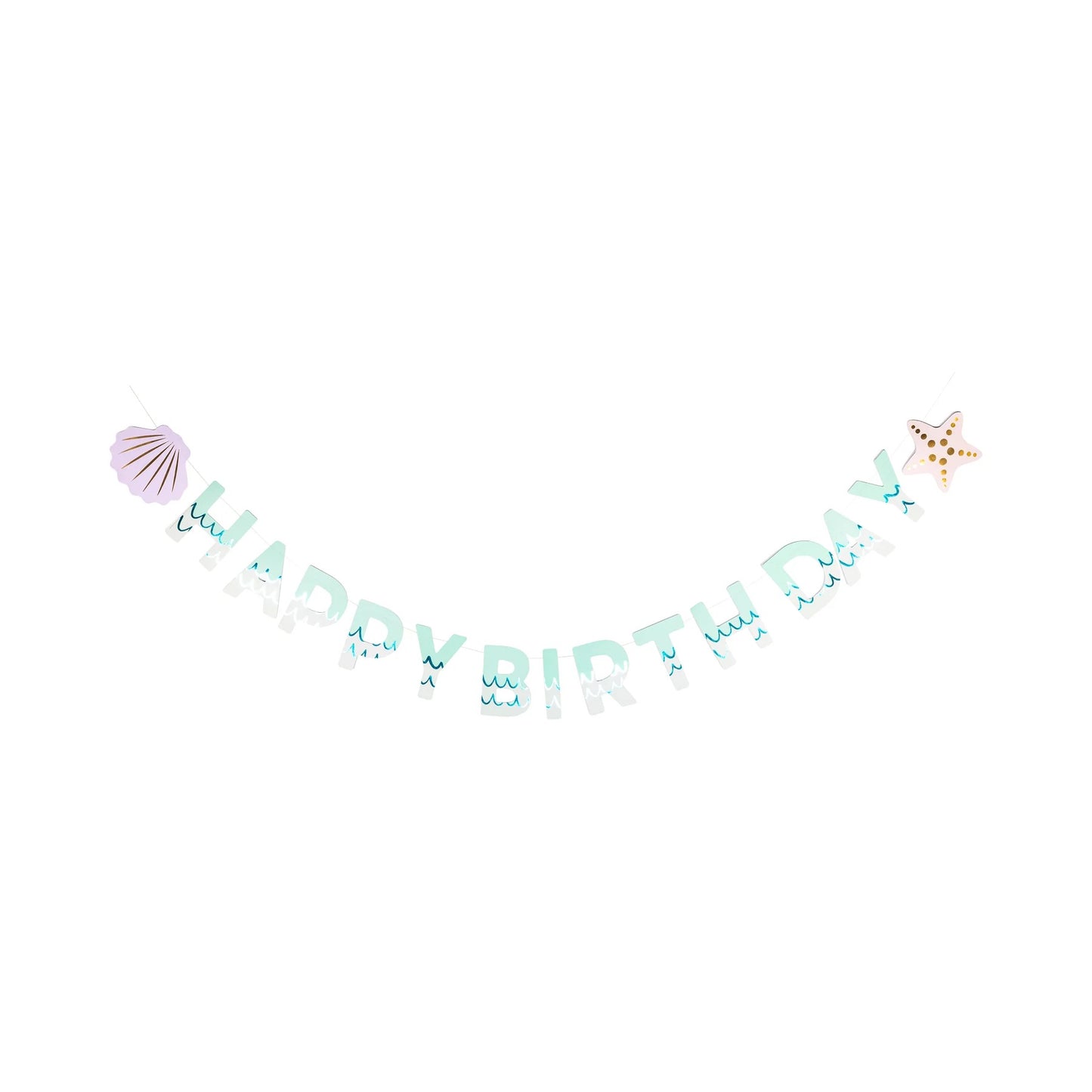 UNDER THE SEA HAPPY BIRTHDAY BANNER