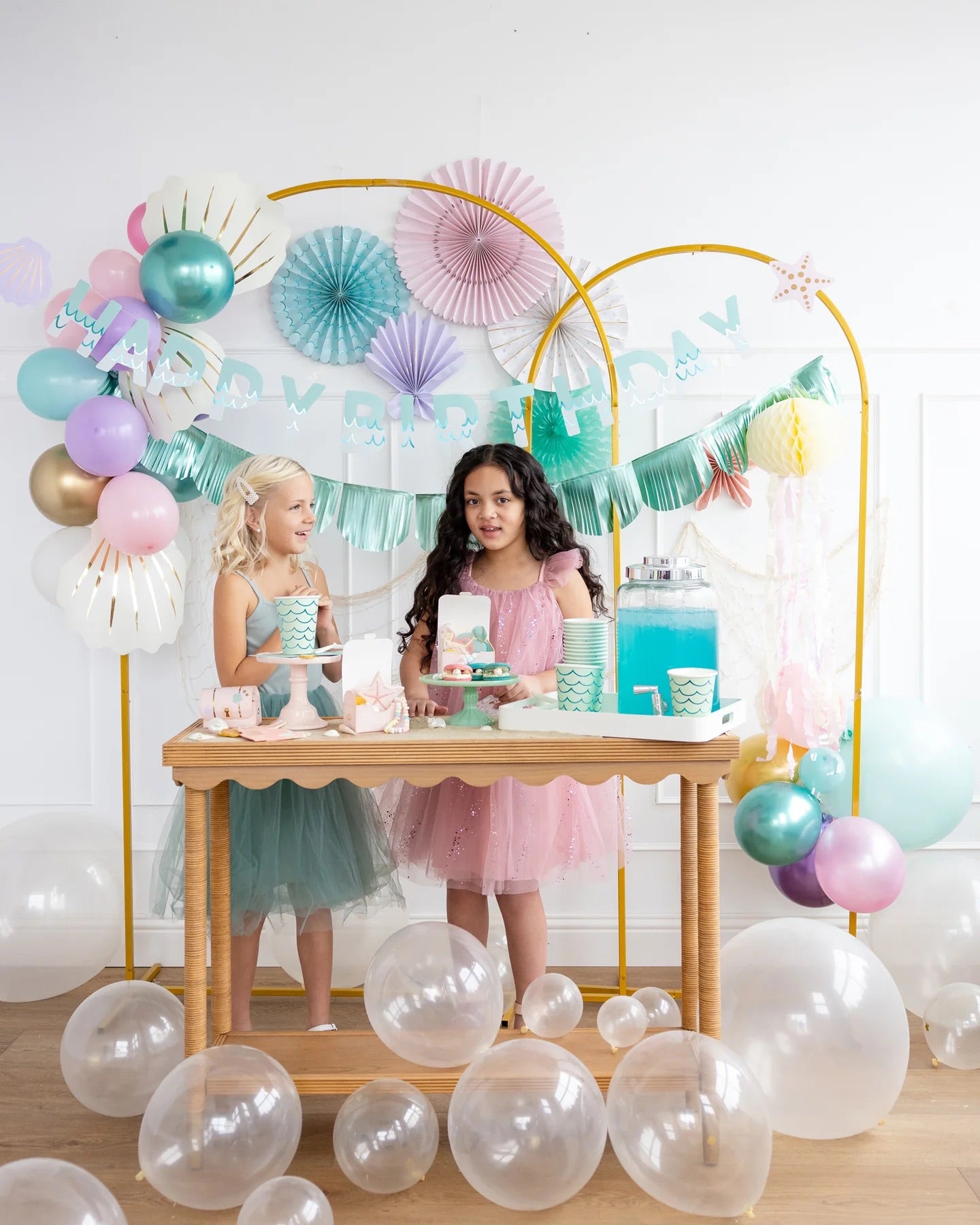 UNDER THE SEA PARTY FANS SET