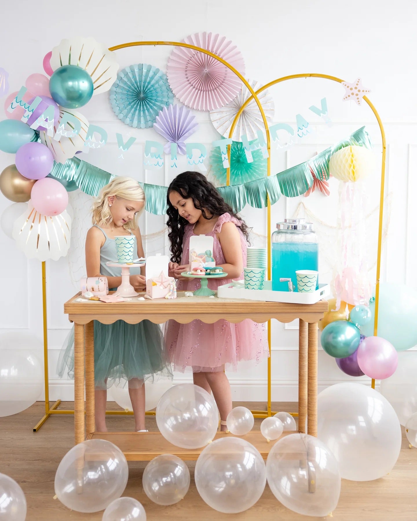 UNDER THE SEA PARTY FANS SET