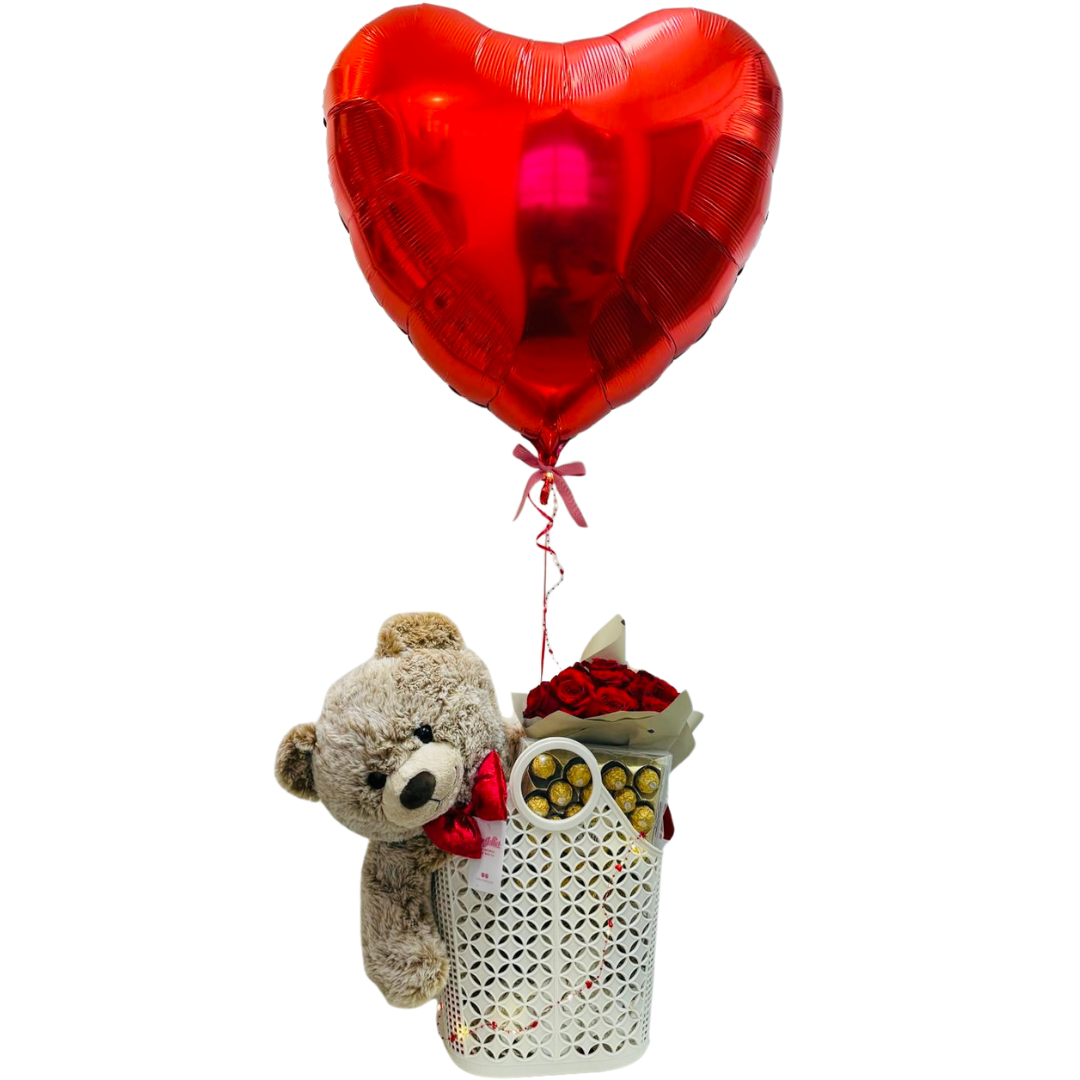 HUG & KISSES VALENTINES TOTE GIFT