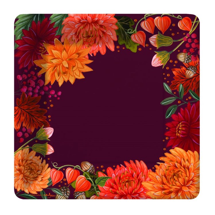 SUMPTUOUS HARVEST DALIA DESSERT PLATES