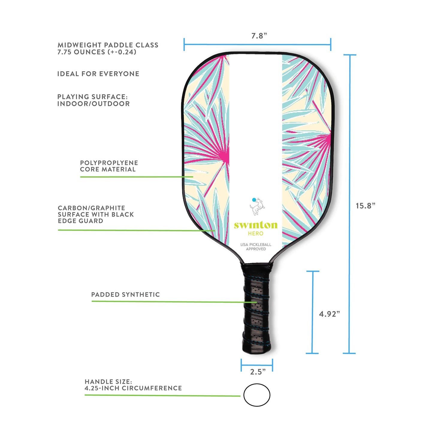 PALMS HERO PICKLEBALL PADDLE