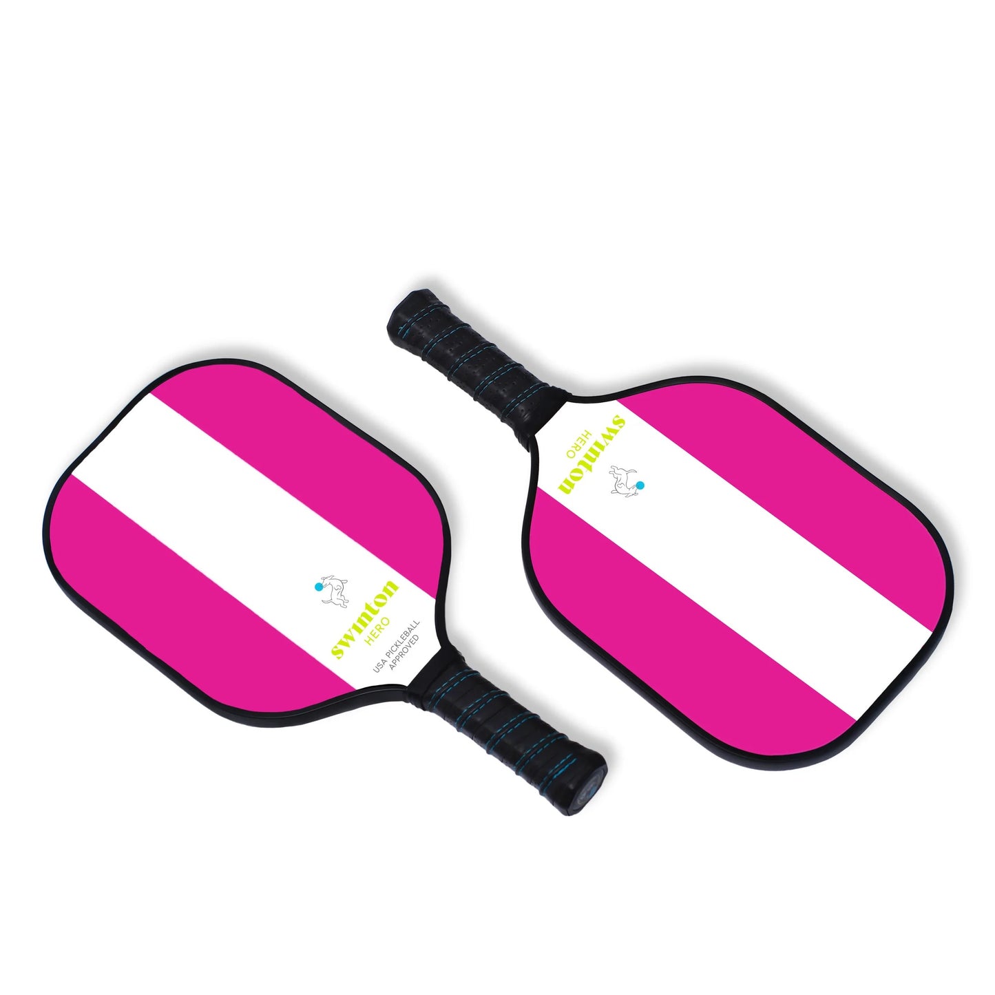 PINK STRIPED HERO PICKLEBALL PADDLE
