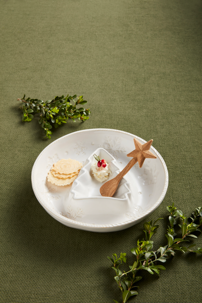 Snowflake Tree Chip & Dip Bowl
