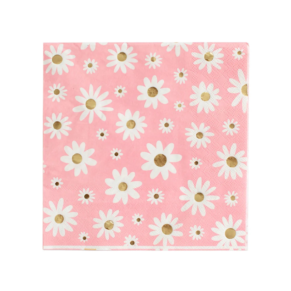 Peace & Love Daisy Dinner Napkins