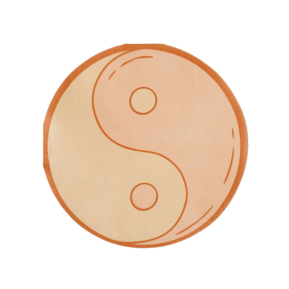 Peace & Love Yin & Yang Dinner Napkins