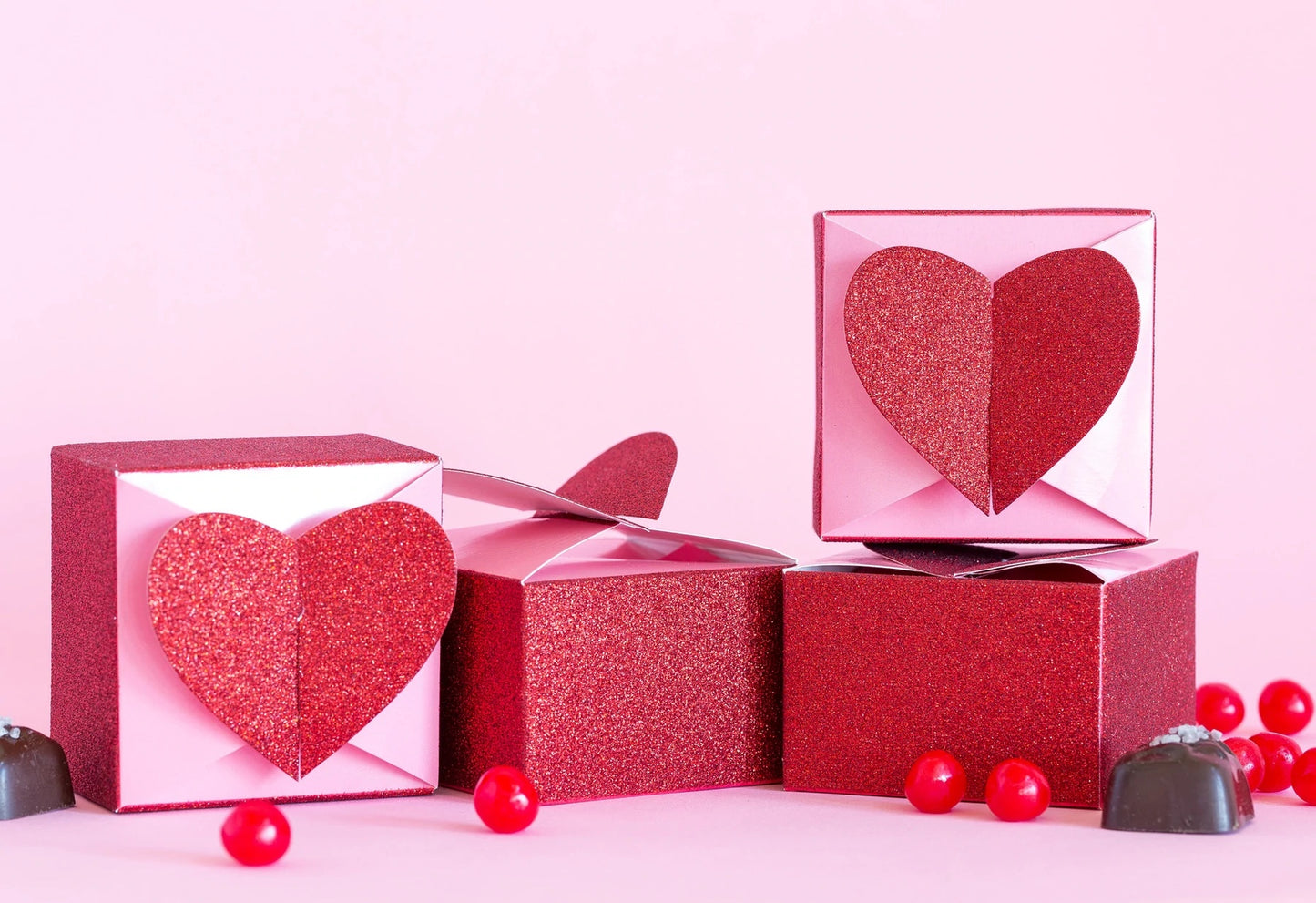 VALENTINE HEART FAVOR BOXES