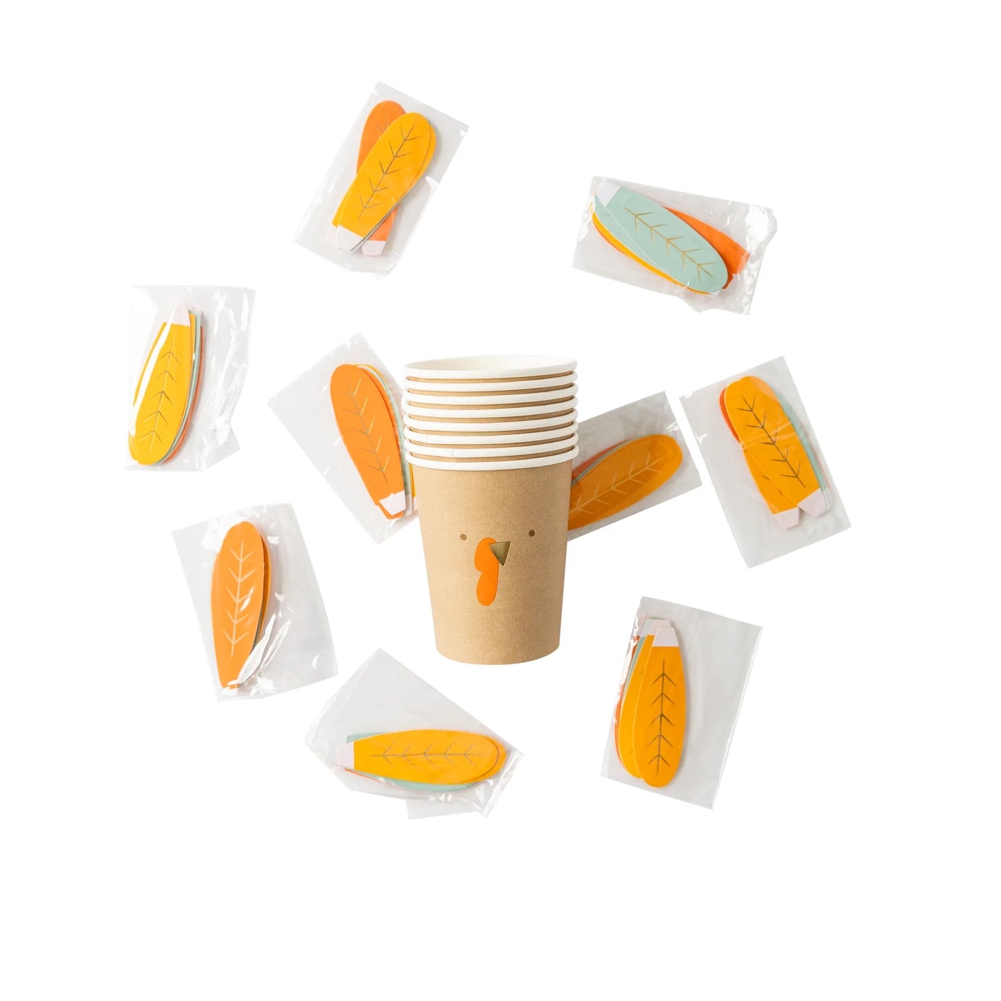 HARVEST TURKEY PAPER PARTY CUP