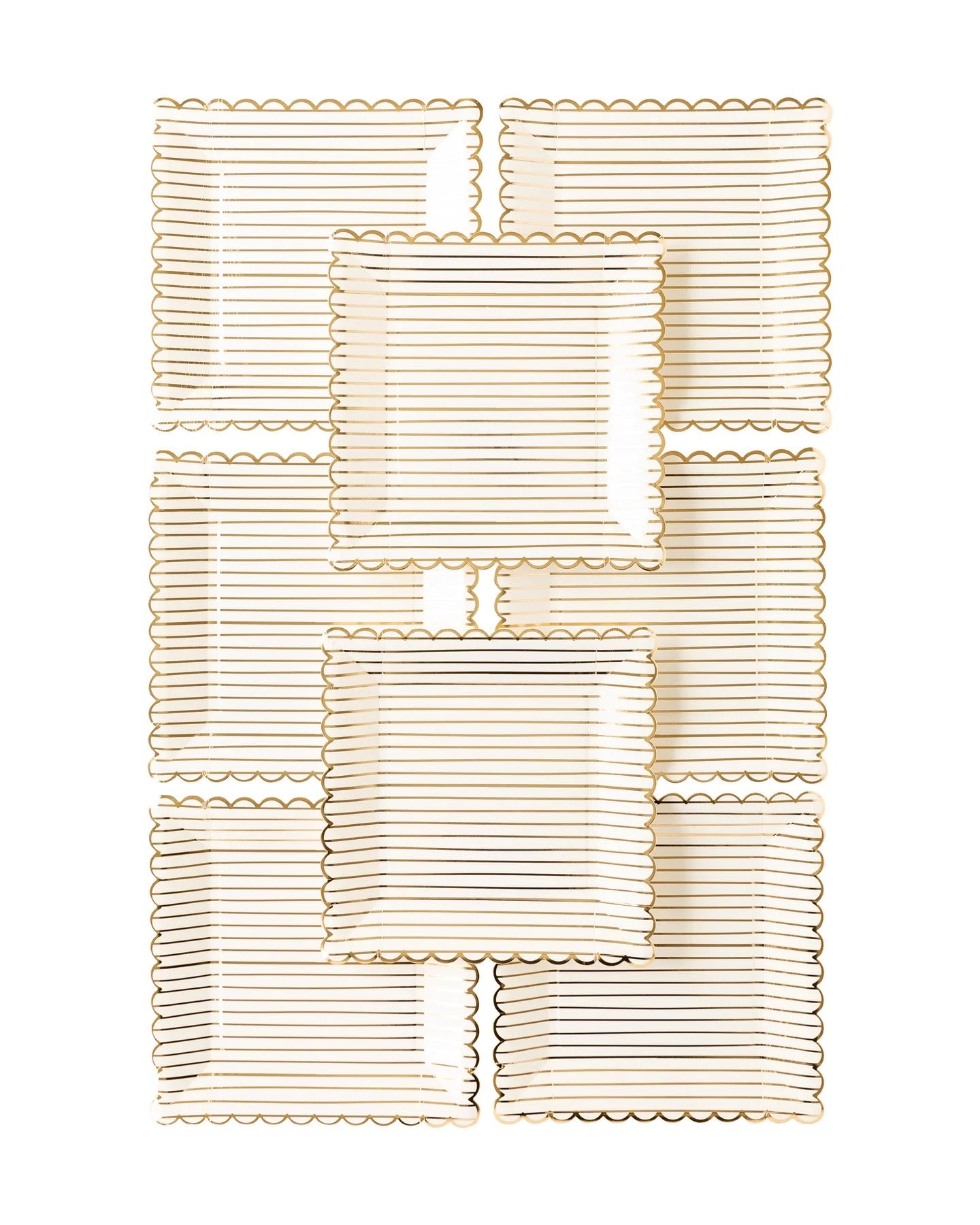 GOLDEN HOLIDAY GOLD STRIPES DINNER PLATES