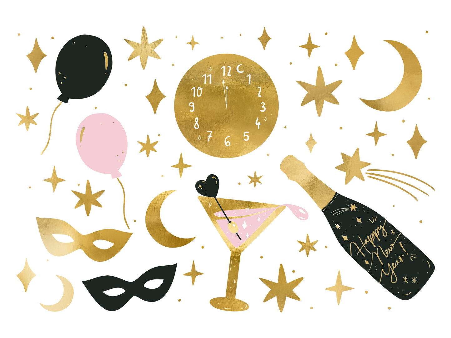 Temporary Tattoos New Year's Eve