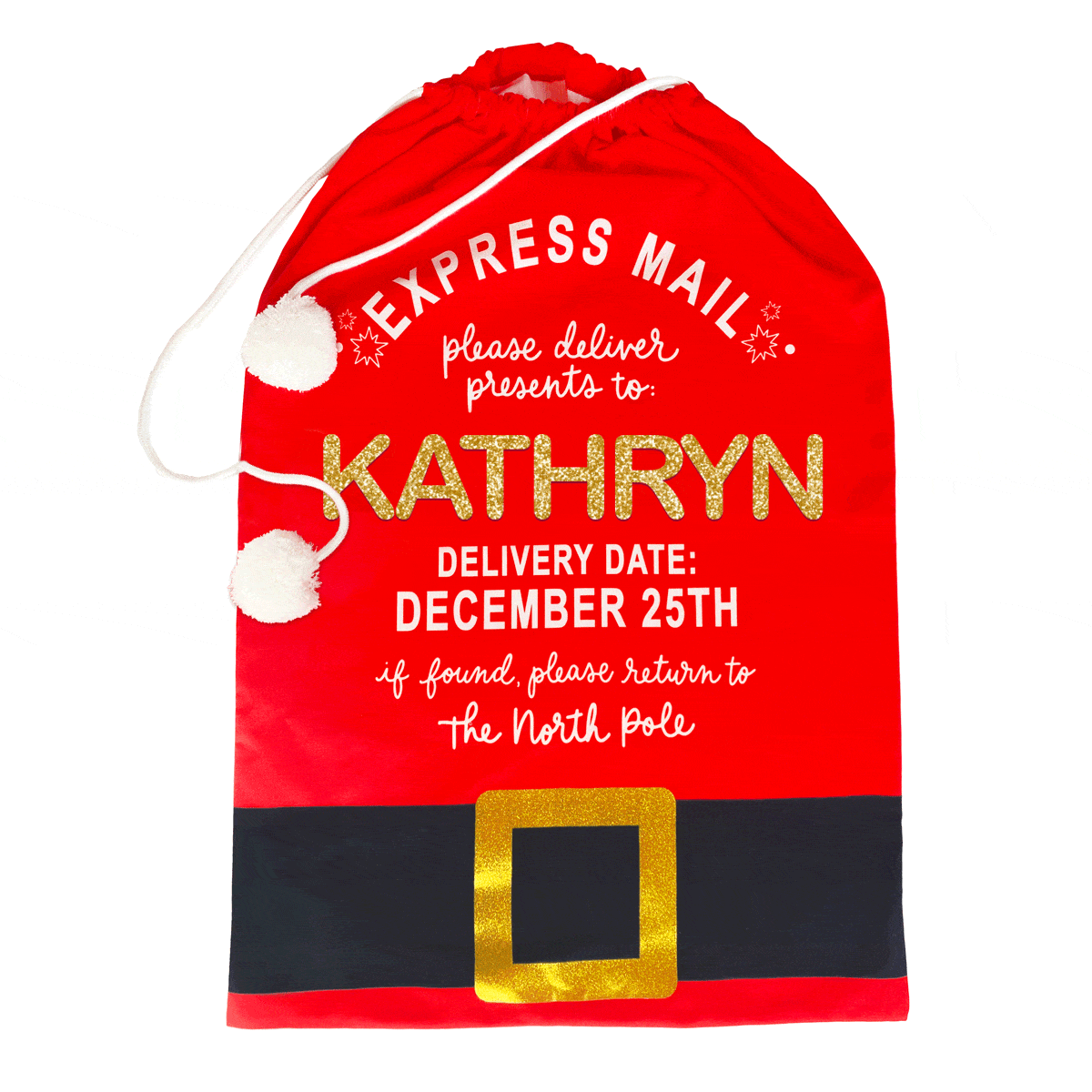 Ho Ho Hauler Customizable Santa Sack