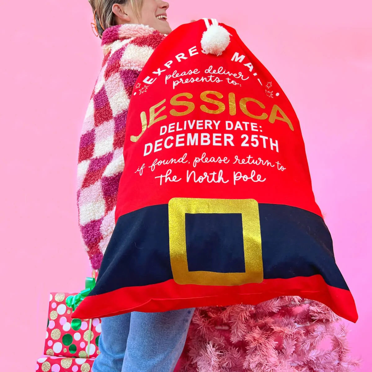 Ho Ho Hauler Customizable Santa Sack