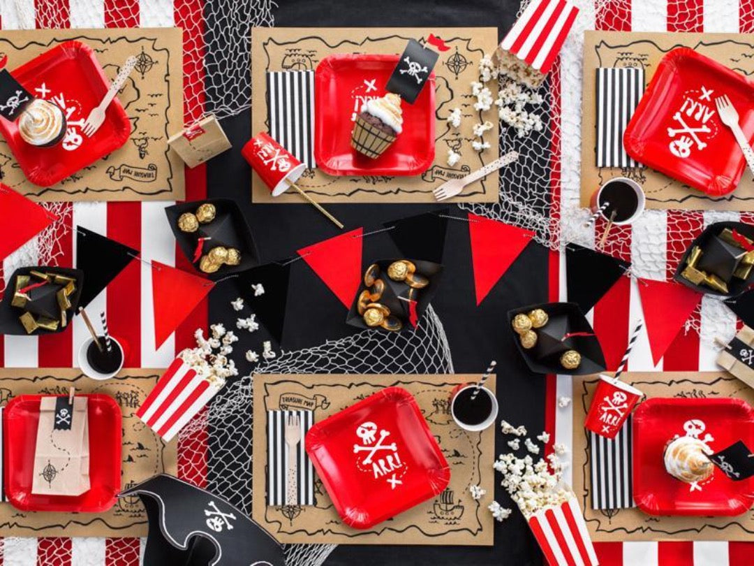 PIRATE TREASURE MAP PAPER PLACEMATS