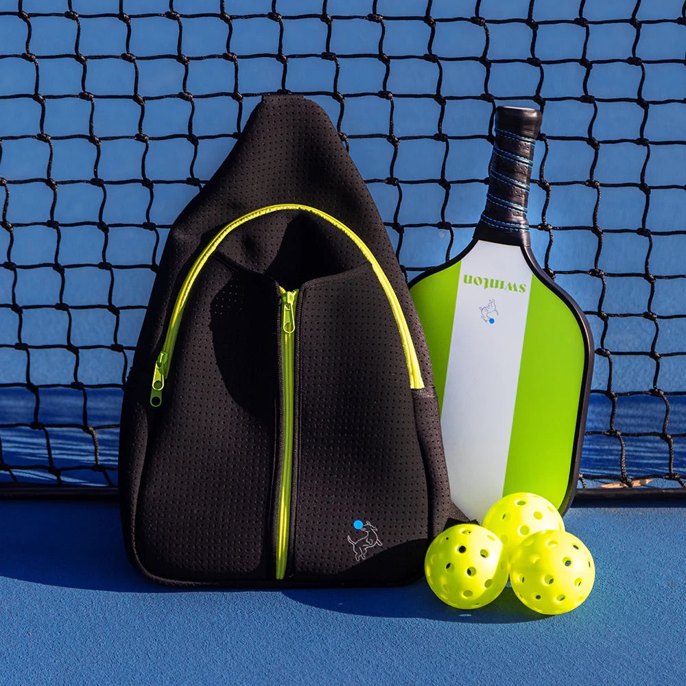 PICKLEBALL SLING BAG - BLACK