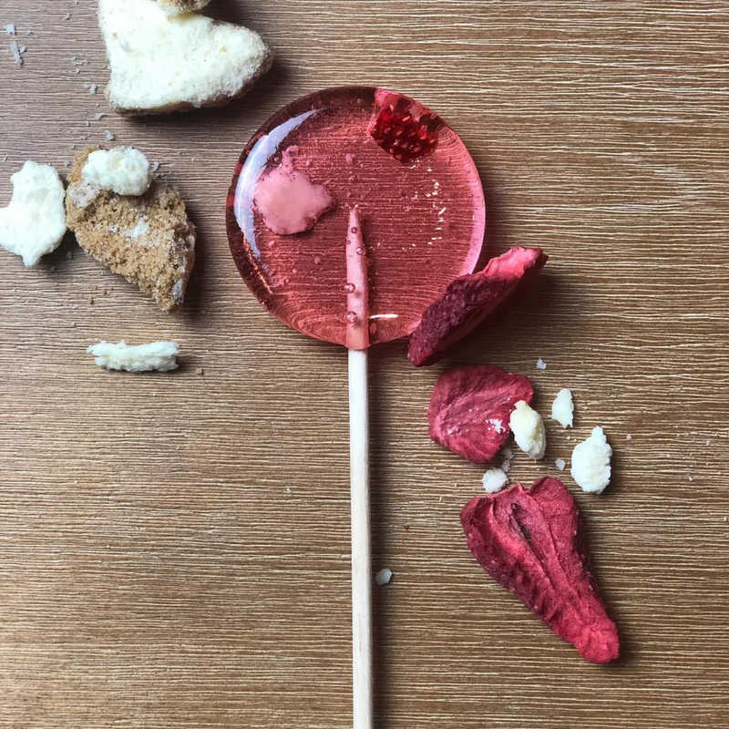 Strawberry Cheesecake Lollipop