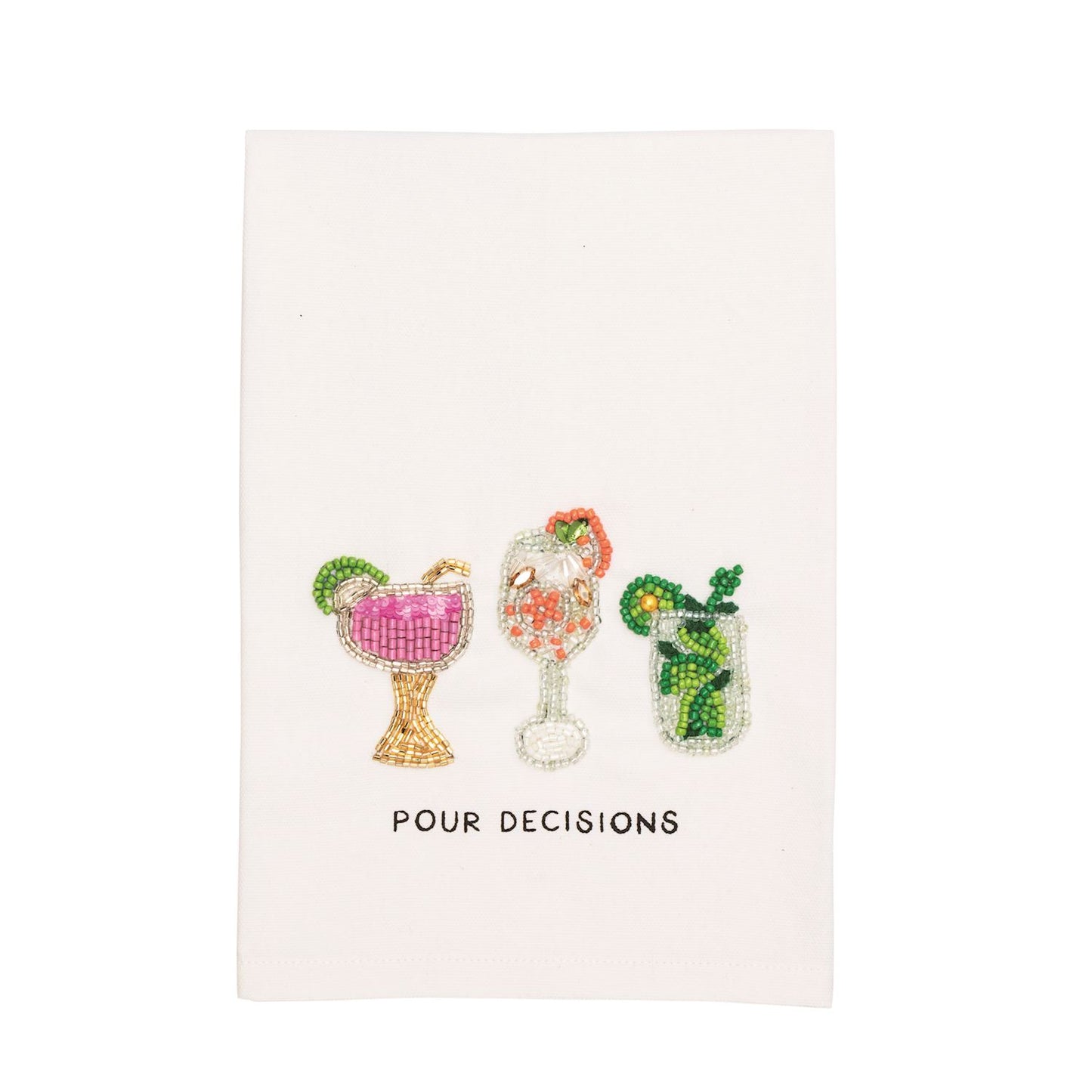 BEADED COCKTAIL TOWELS