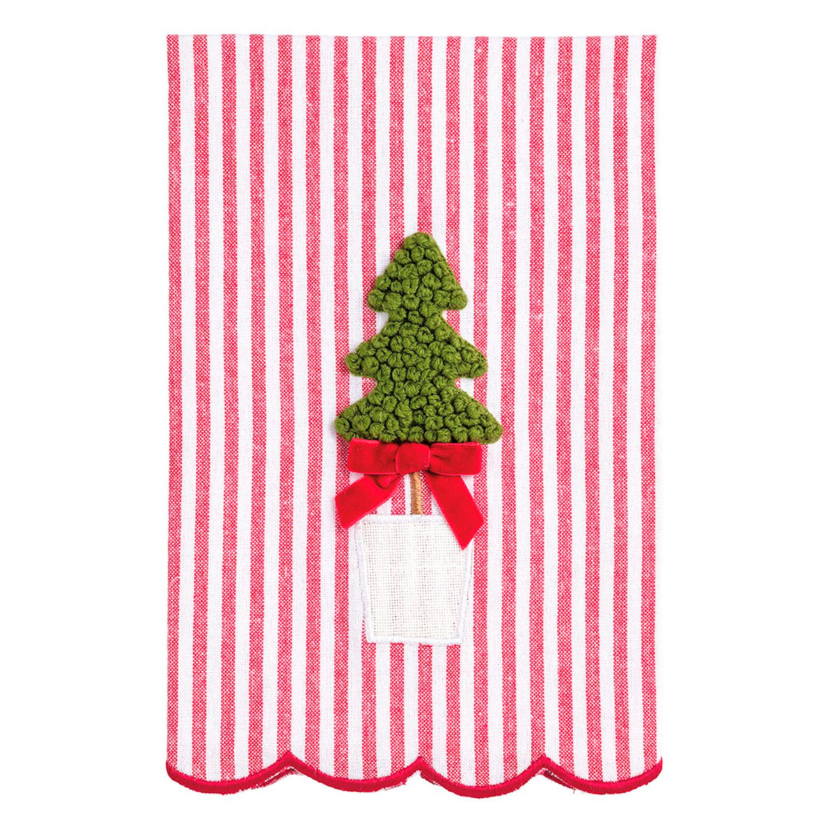 RED STRIPE TOPIARY TOWEL