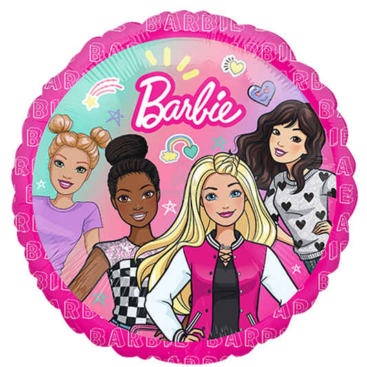 Circle Barbie Dream Together Foil Balloon