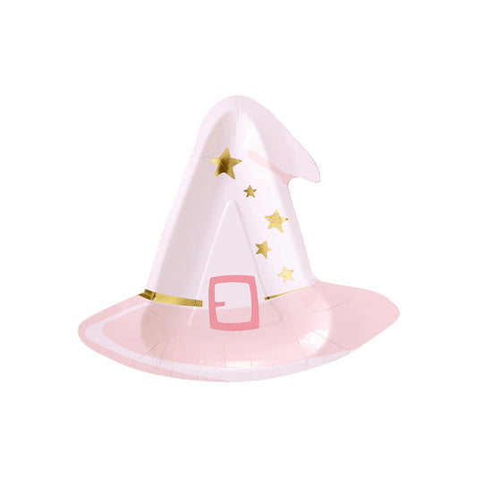 PINK WITCH HAT DESSERT PLATES