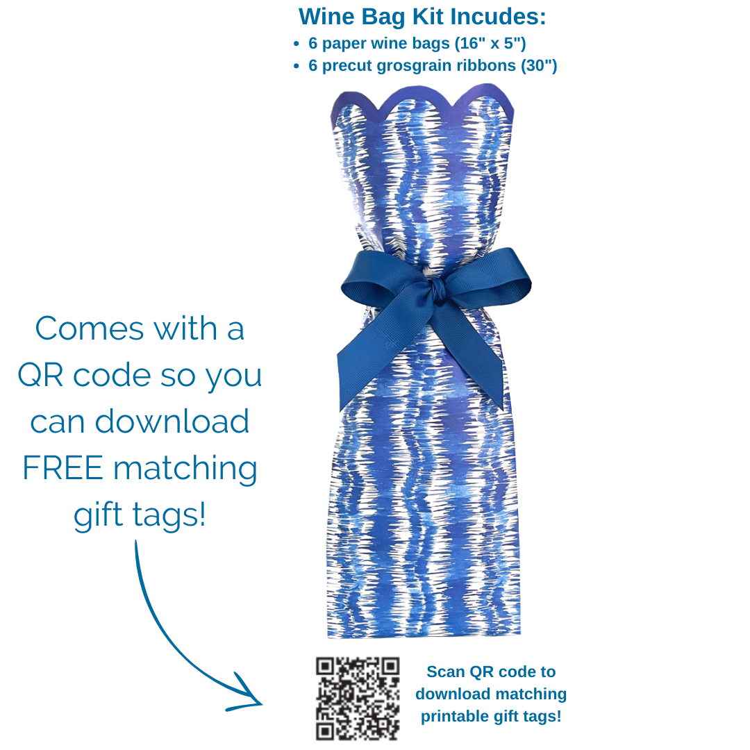 NAVY BLUE WINE BAG KIT