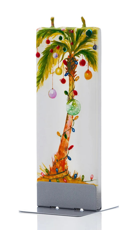 PALM TREE WITH CHRISTMAS LIGHTS