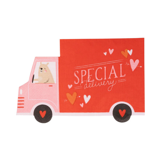 SPECIAL DELIVERY TRUCK COCKTAIL NAPKINS