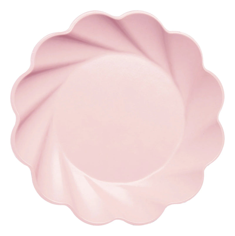 PINK ECO-FRIENDLY COMPOSTABLE DINNER PLATES